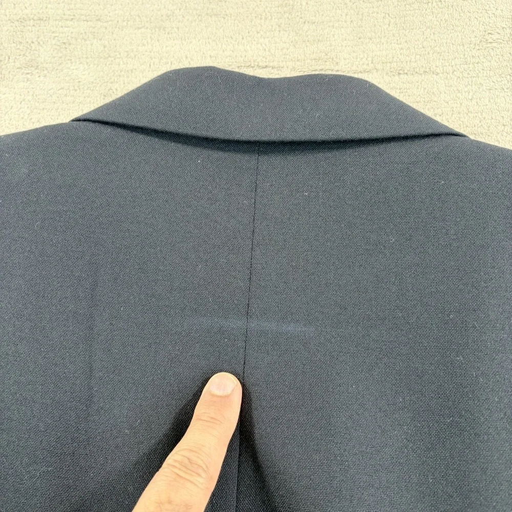 Vintage Brooks Brothers Brooksease Navy Hopsack Gold Button Blazer 44L Made USA